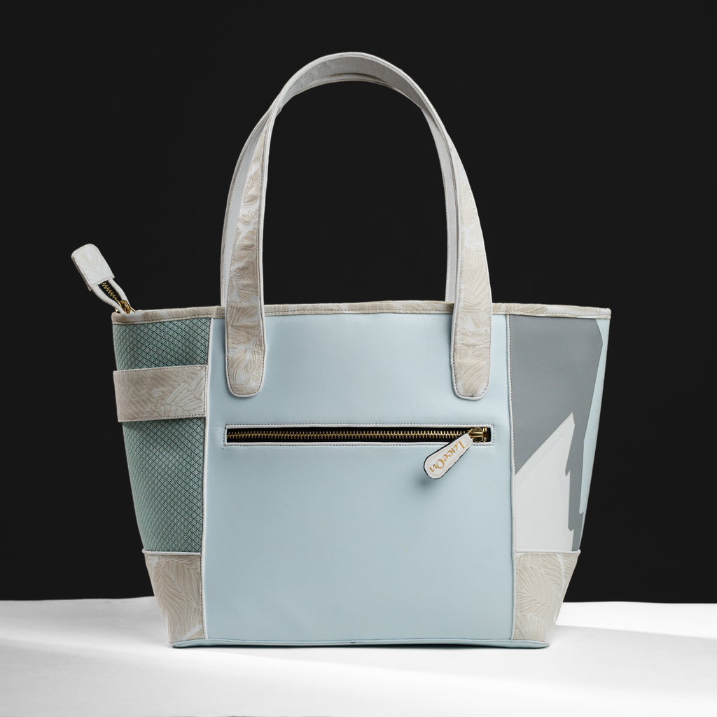 Mesh Fused Art Tote Handbag For Women